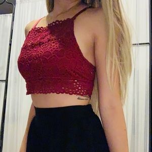 SOLDCute Red Crop Top